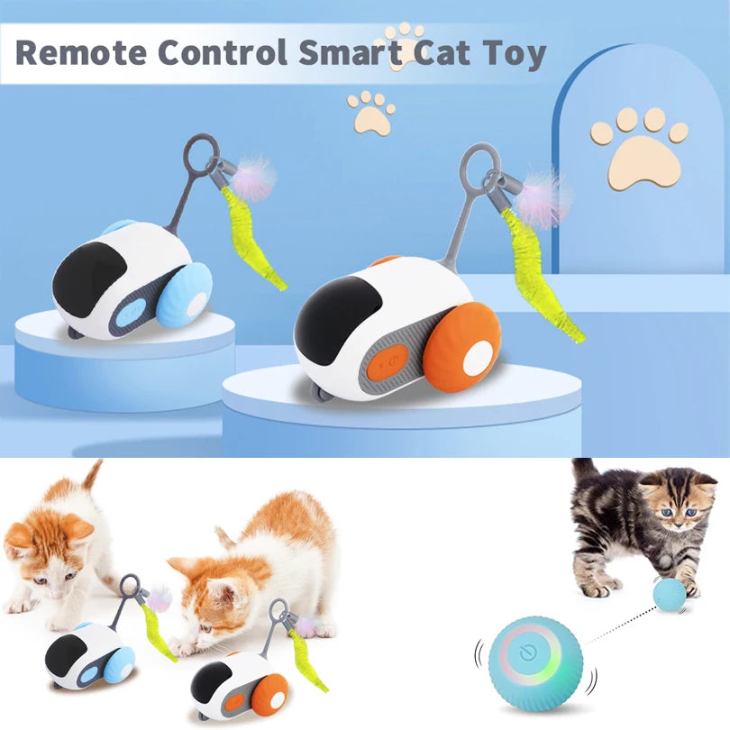 Pet Gravity Cat Smart Interactive Car Toy Dropshipping Automatic Moving Remote Mouse Indoor Kitty Ball Toys Controlled