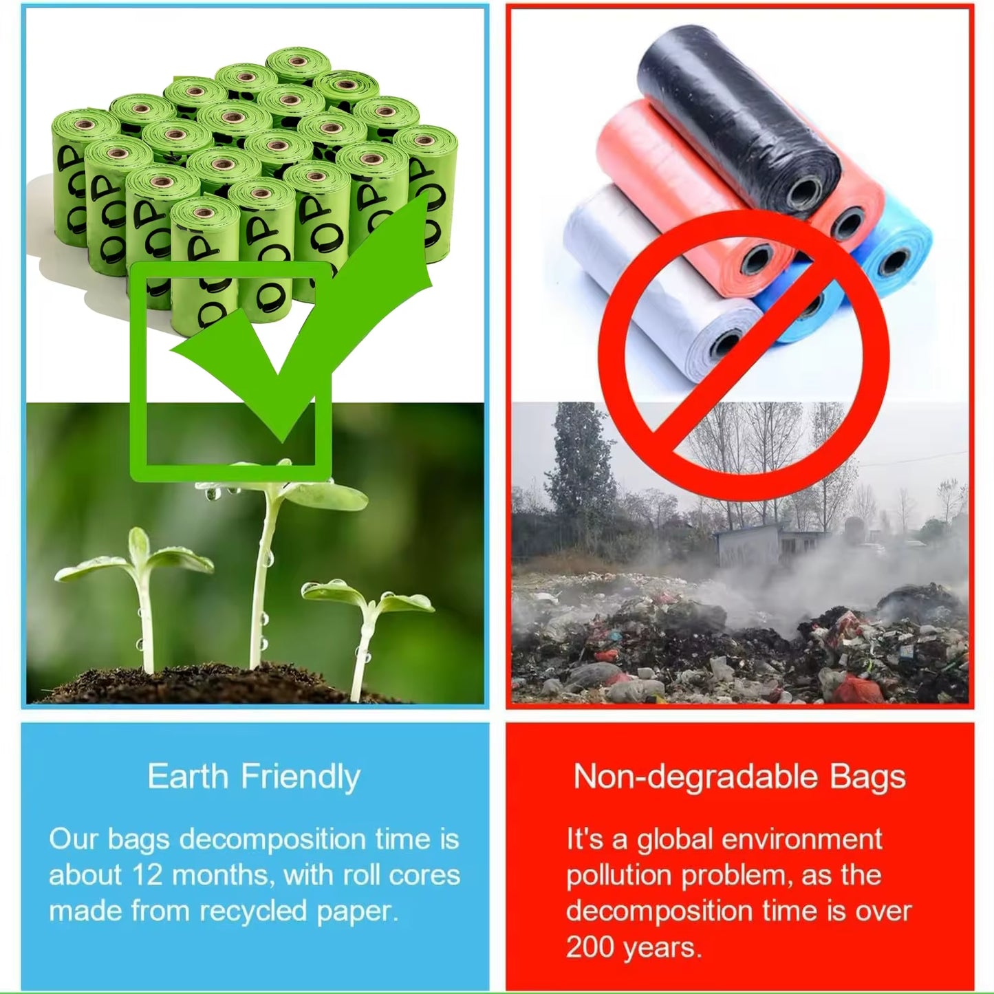 Biodegradable Dog Poop with Dispenser