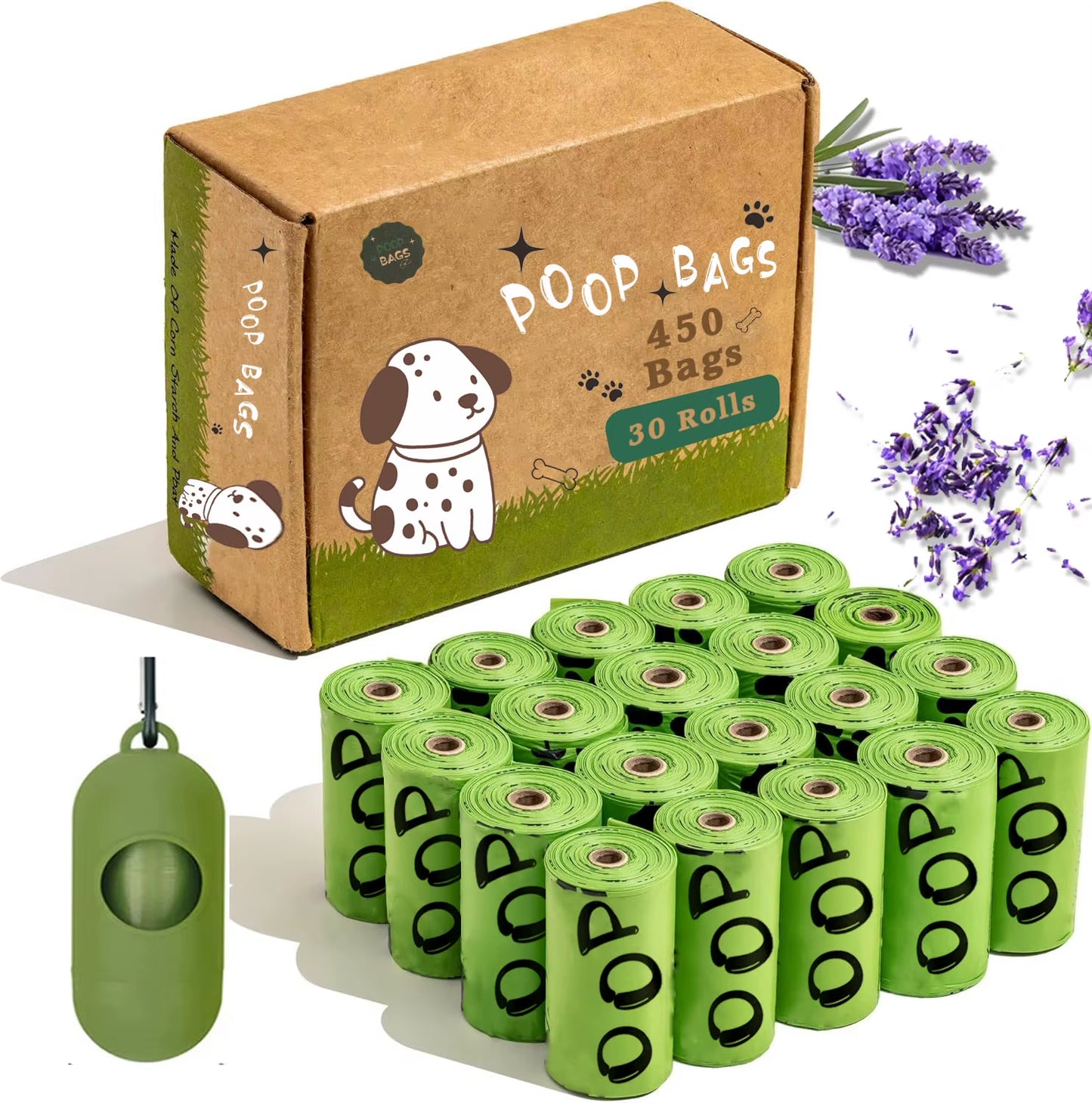 Biodegradable Dog Poop with Dispenser