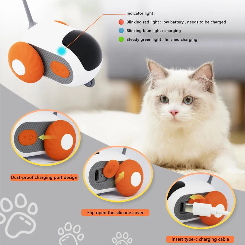 Pet Gravity Cat Smart Interactive Car Toy Dropshipping Automatic Moving Remote Mouse Indoor Kitty Ball Toys Controlled